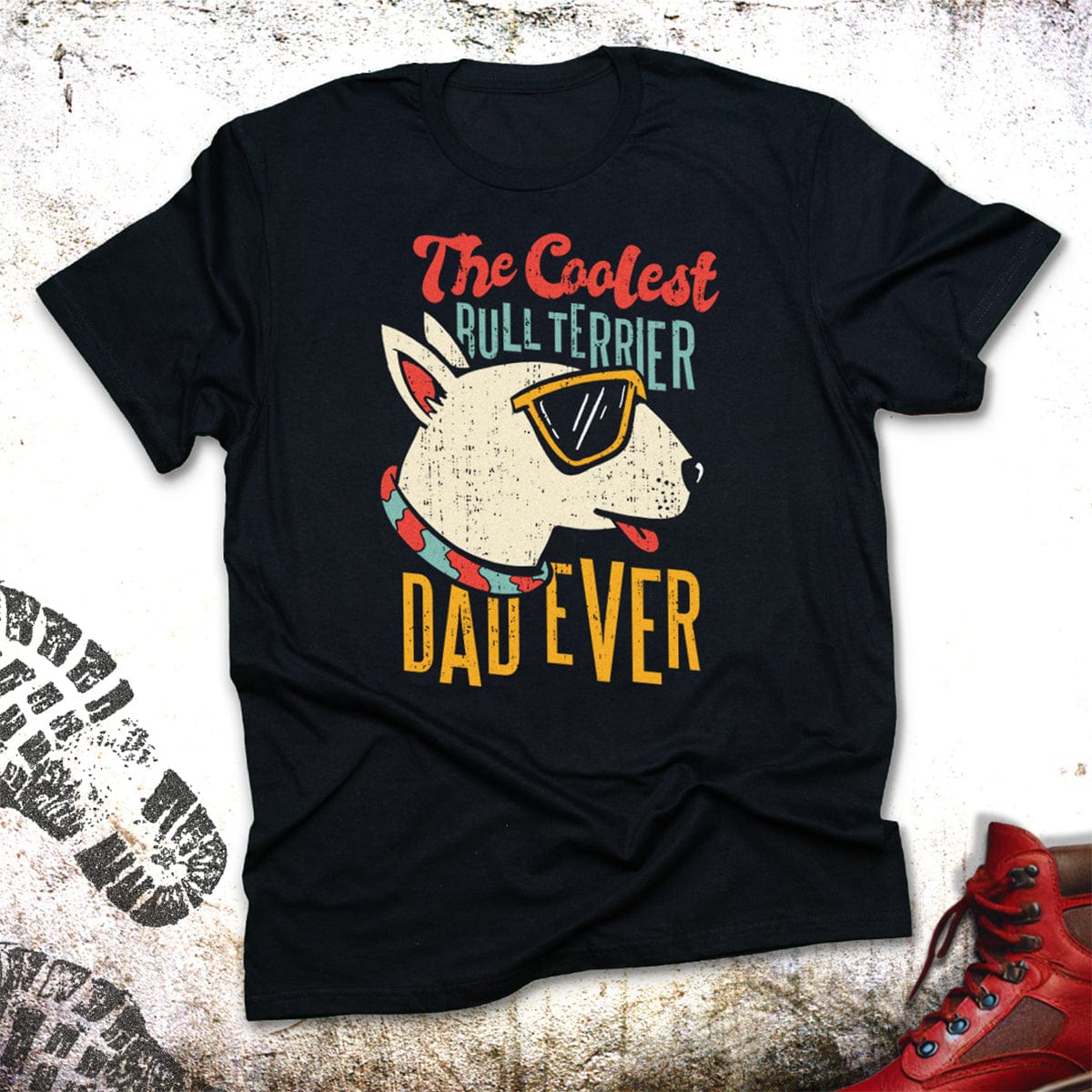 Coolest Bull Terrier Dad - Unisex T-Shirt