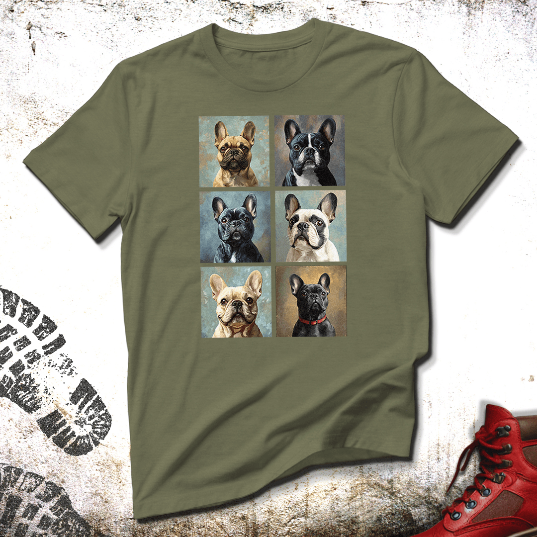 French Squares (French Bulldogs) - T-Shirt