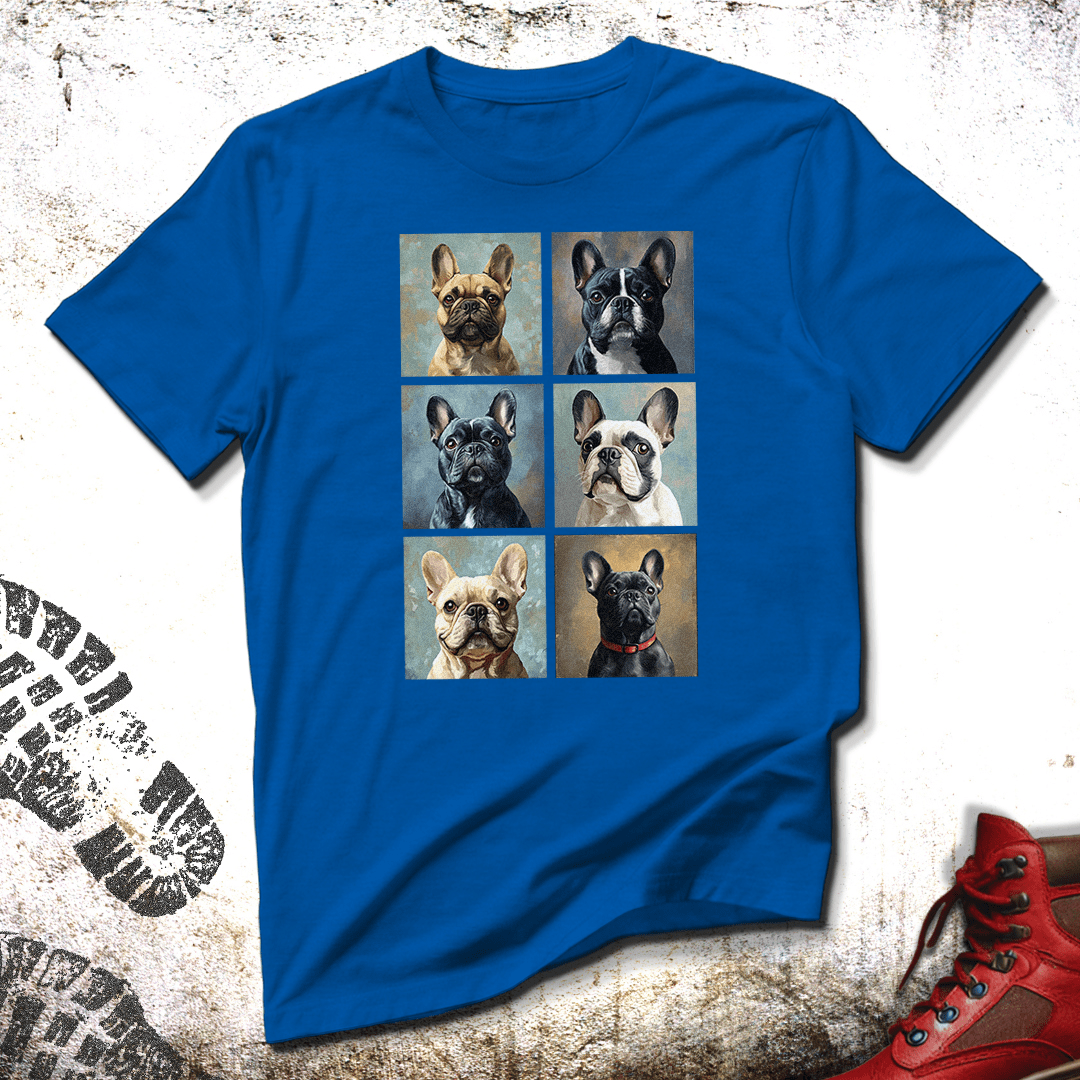 French Squares (French Bulldogs) - T-Shirt