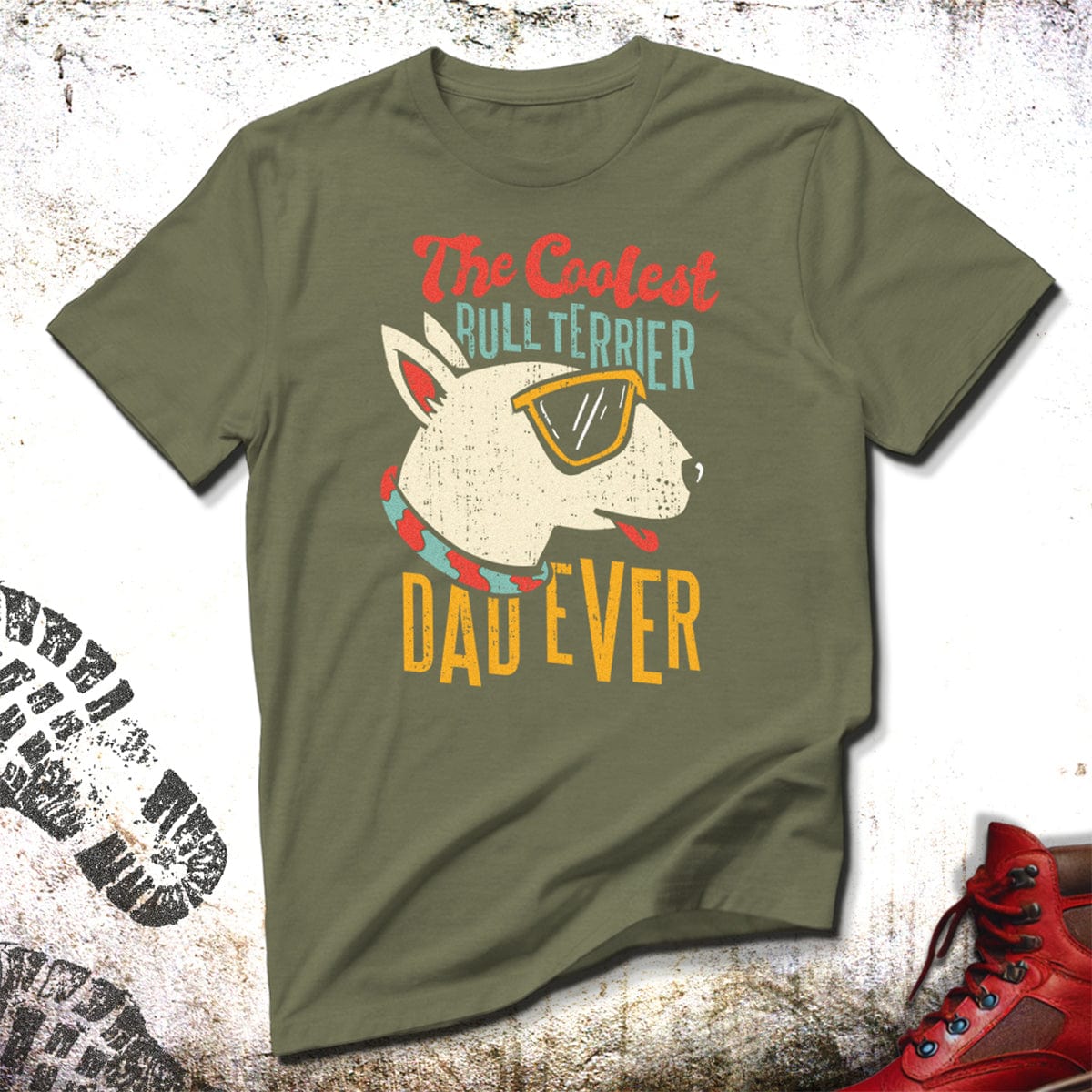 Coolest Bull Terrier Dad - Unisex T-Shirt