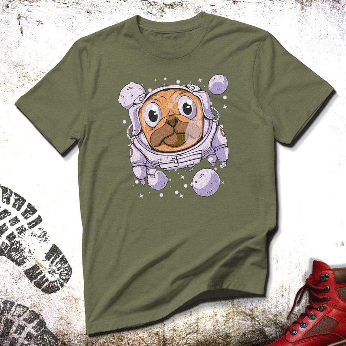 Space Pug - Unisex T-Shirt