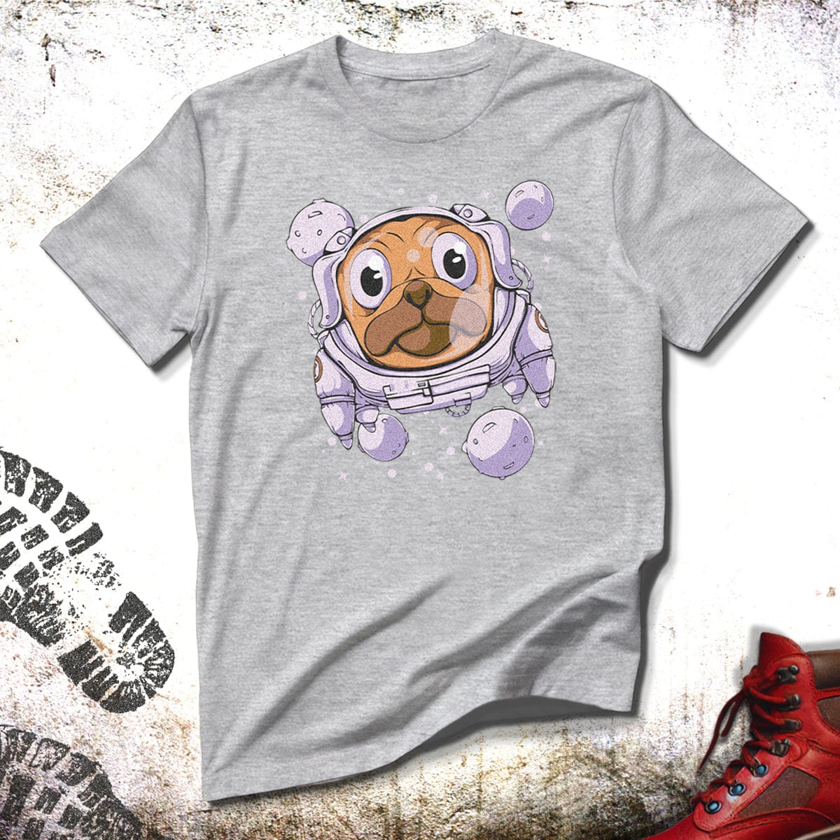 Space Pug - Unisex T-Shirt