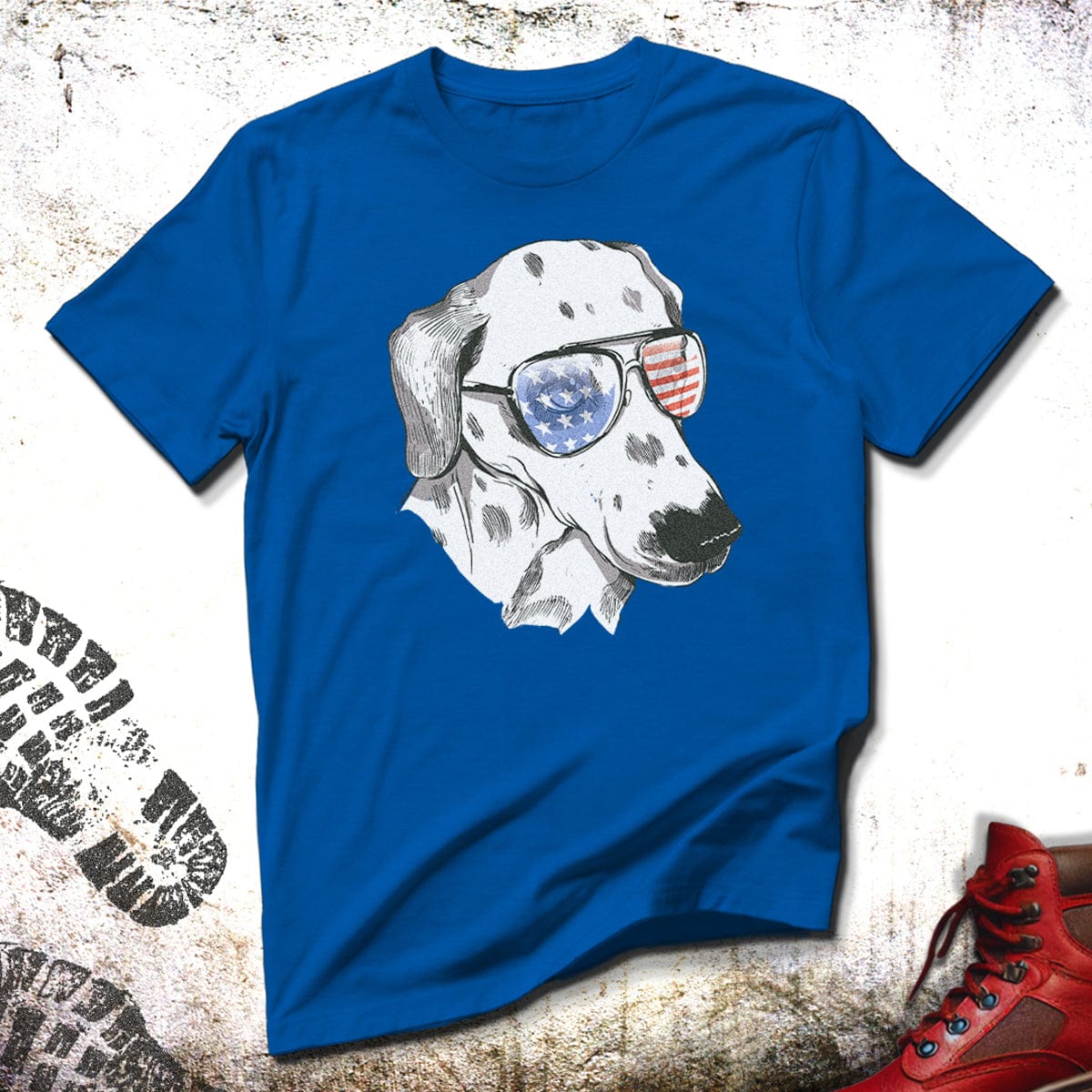 Patriotic Dalmatian - Unisex T-Shirt