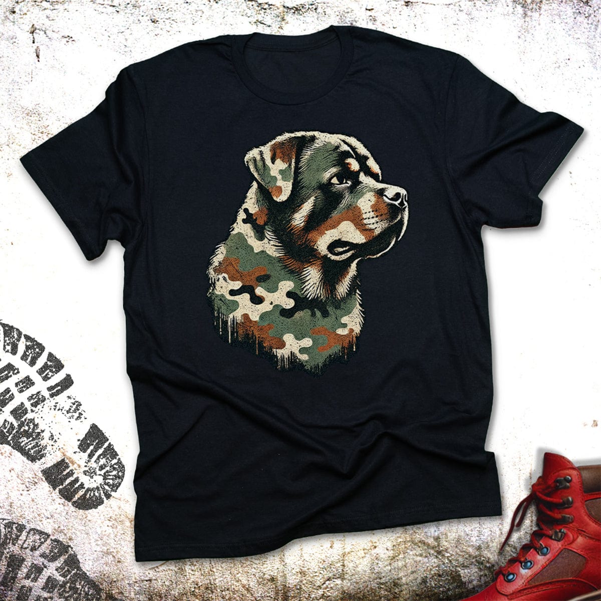 Camo Rottweiler - Unisex Fit T-Shirt