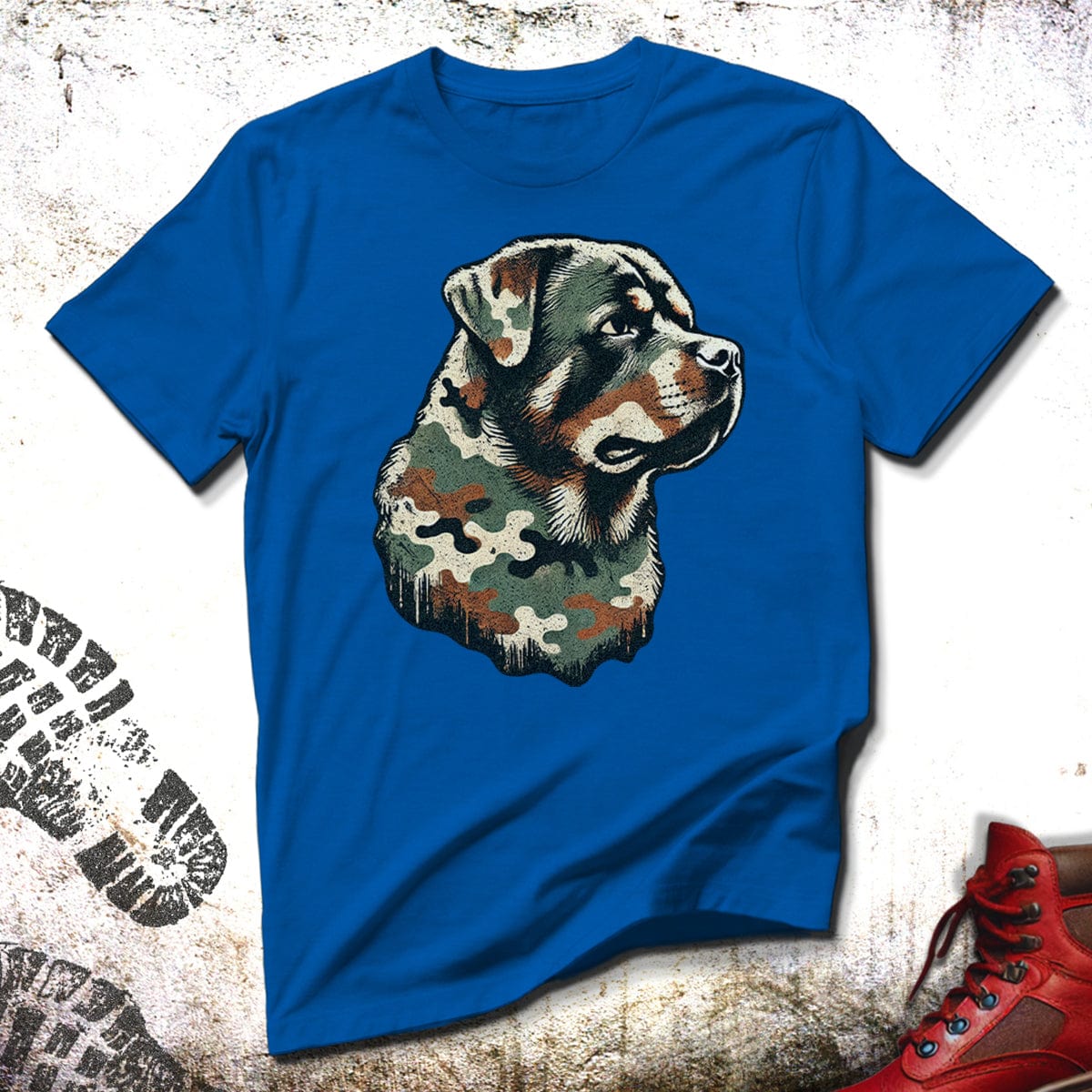 Camo Rottweiler - Unisex Fit T-Shirt