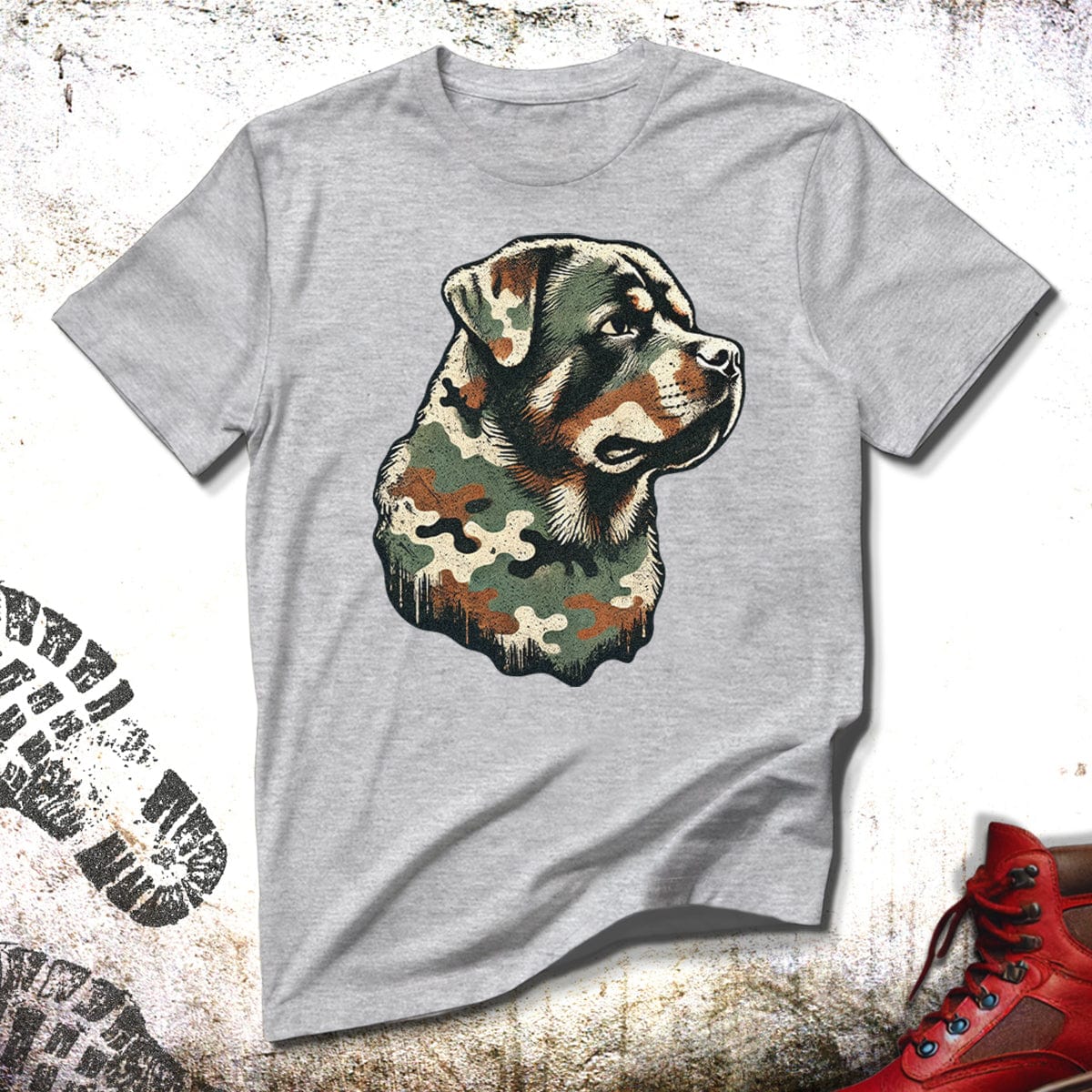 Camo Rottweiler - Unisex Fit T-Shirt