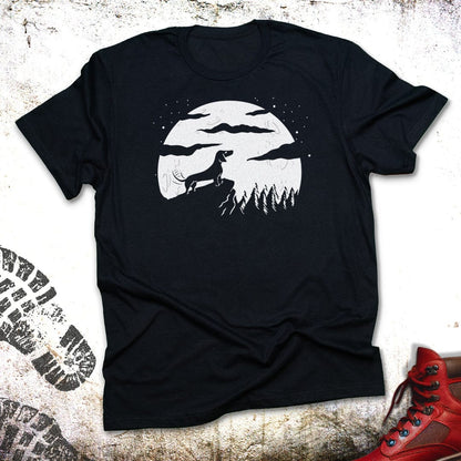 Little Dog and The Moon  - Unisex T-Shirt