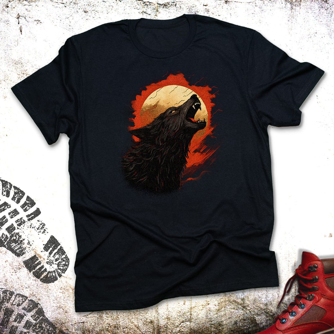 Howling Wolf Raging Sun - Unisex T-Shirt