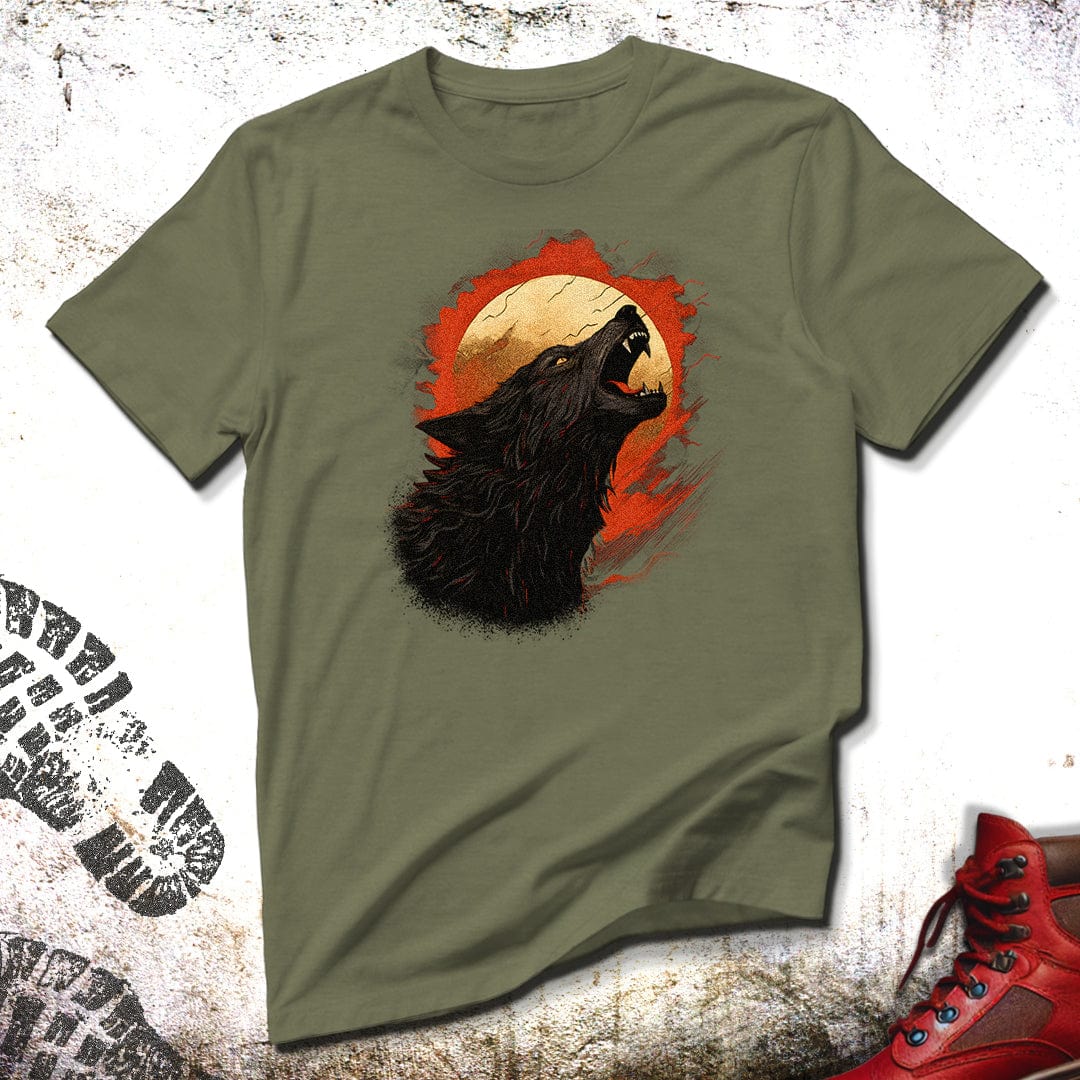 Howling Wolf Raging Sun - Unisex T-Shirt