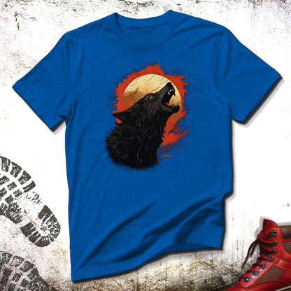 Howling Wolf Raging Sun - Unisex T-Shirt