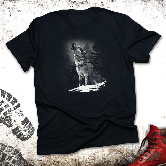 Wolf In The Snow  - Unisex T-Shirt