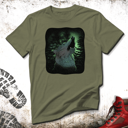 Wolf At Night  - Unisex T-Shirt