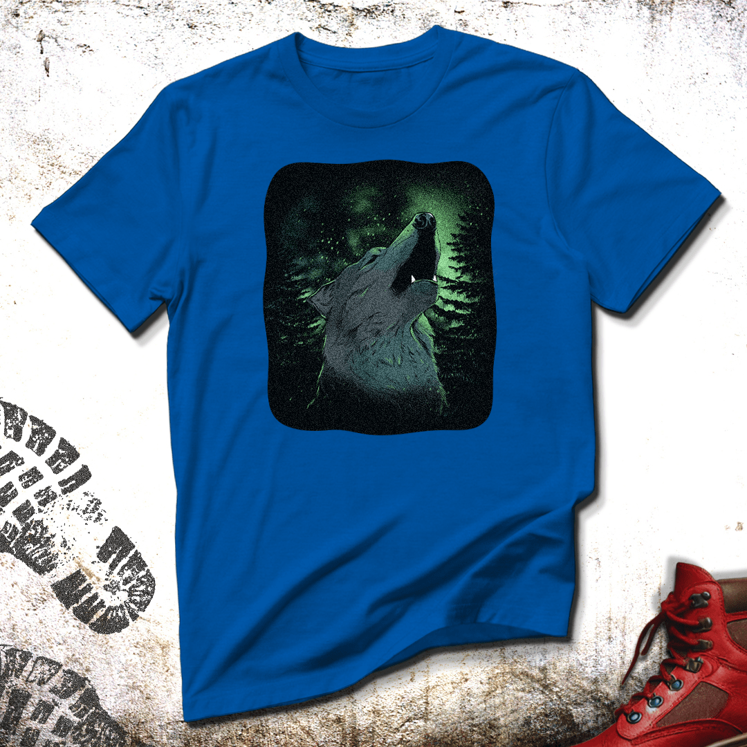 Wolf At Night  - Unisex T-Shirt