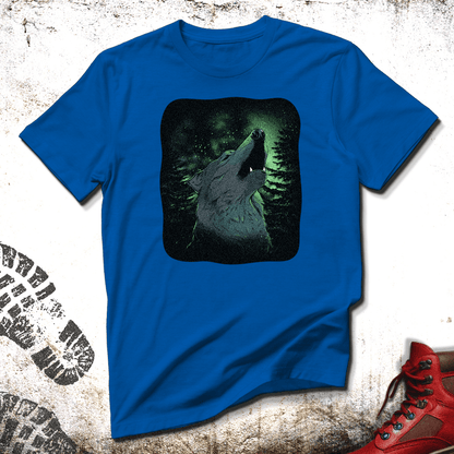 Wolf At Night  - Unisex T-Shirt