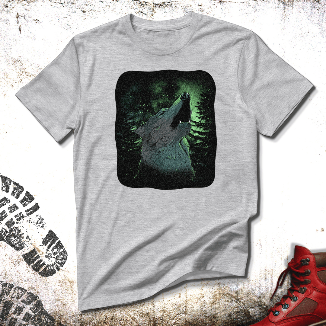 Wolf At Night  - Unisex T-Shirt