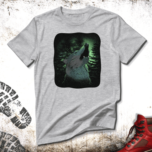 Wolf At Night  - Unisex T-Shirt