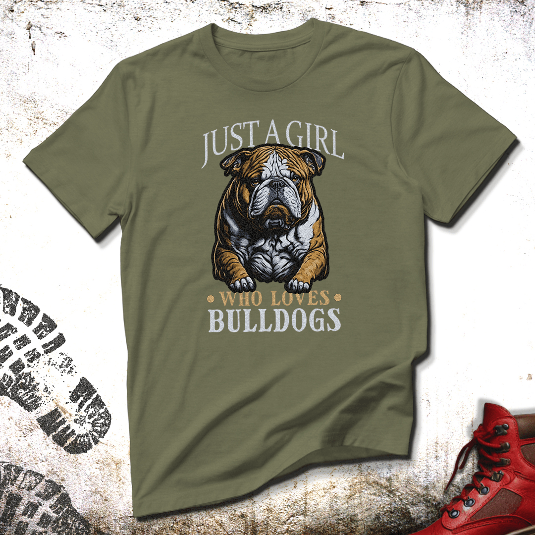 Just A Girl Who Loves Bulldogs - Unisex T-Shirt