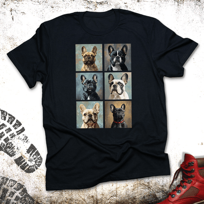 French Squares (French Bulldogs)  - T-Shirt