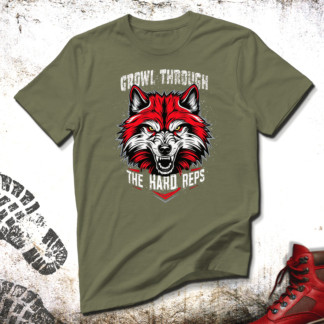 Growl Through The Hard Reps - Unisex T-Shirt
