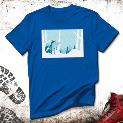 Dog in the Snow - Unisex T-Shirt
