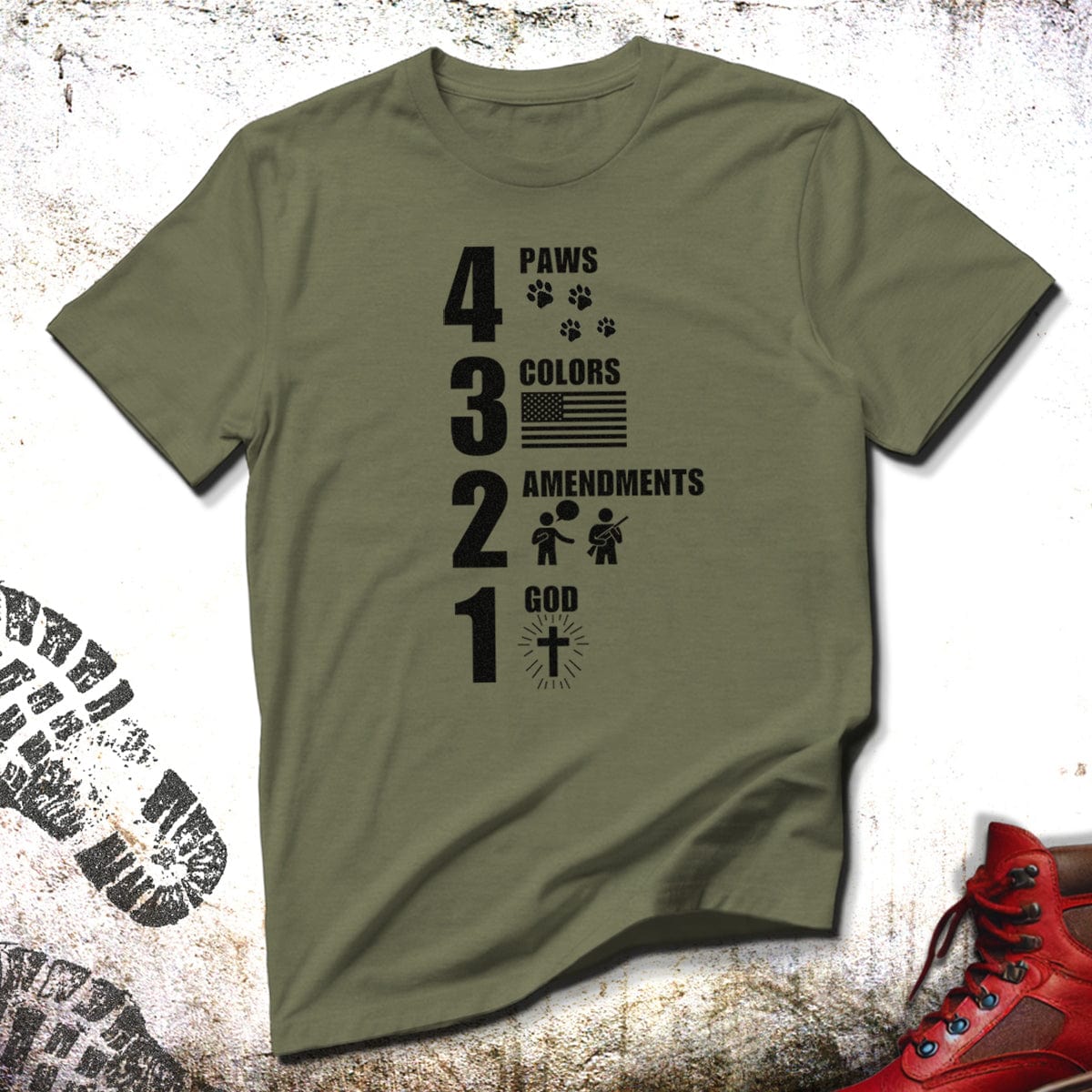 Paws and Patriotism - Unisex T-Shirt