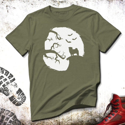 Pug And The Moon - Unisex T-Shirt
