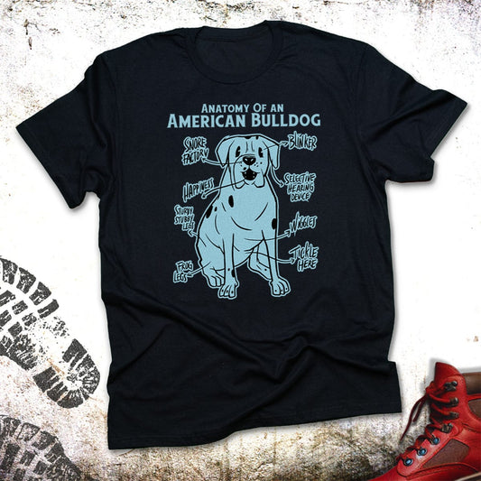 Anatomy Of An American Bulldog  - Unisex T-Shirt