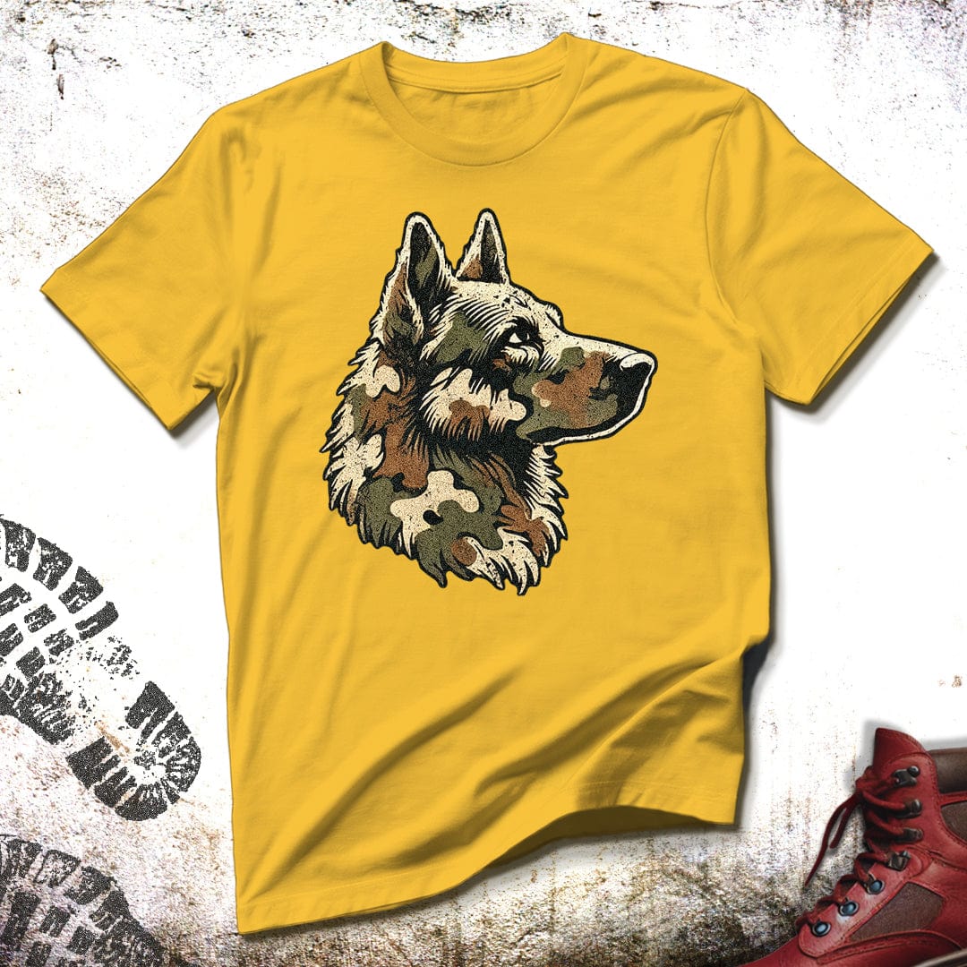 Camo German Shepherd - Unisex Fit T-Shirt