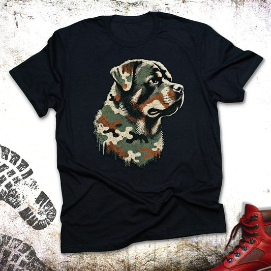 Camo Rottweiler - Unisex Fit T-Shirt