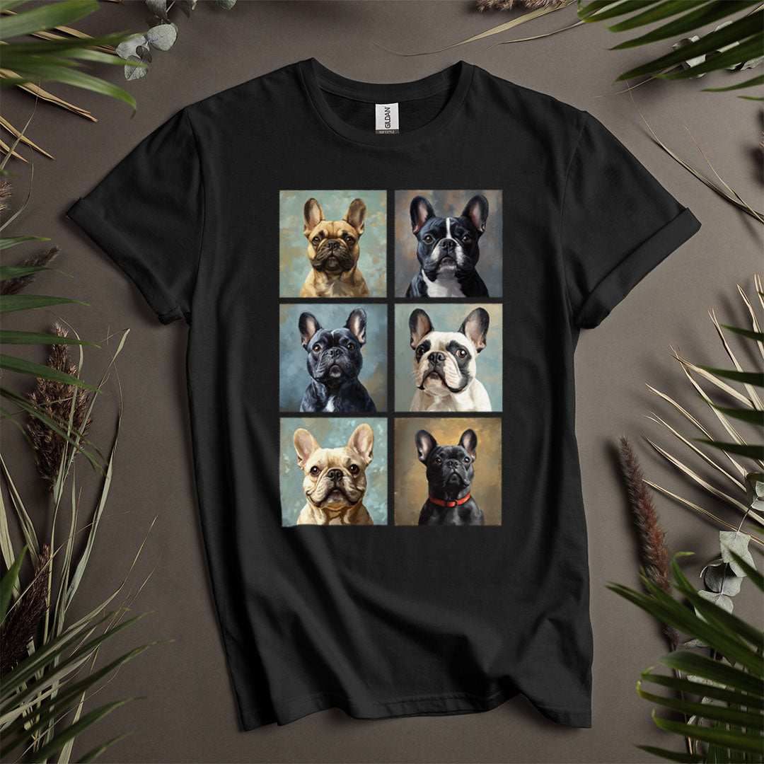 French Squares (French Bulldogs) - Unisex T-Shirt