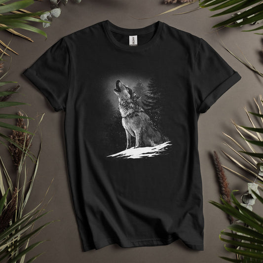 Wolf In The Snow  - Unisex T-Shirt