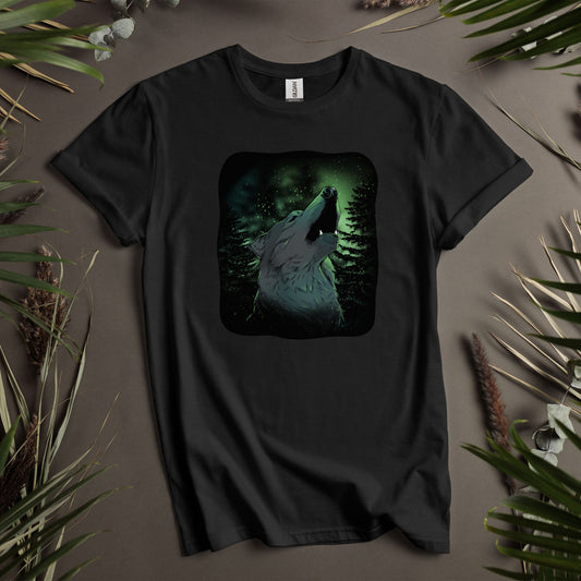 Wolf At Night  - Unisex T-Shirt