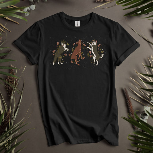 Three Dogs Rolling - Unisex T-Shirt