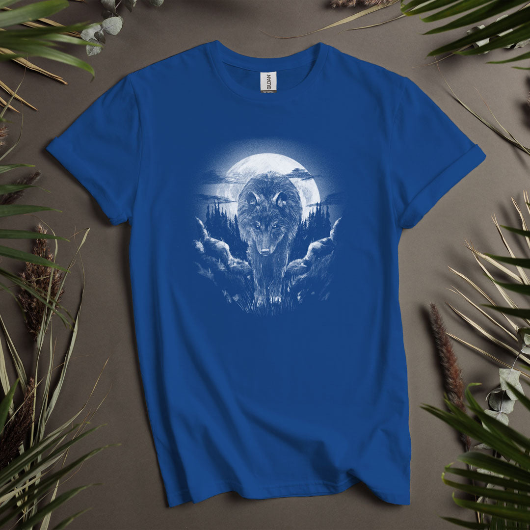 Wolf and Moon - Unisex T-Shirt