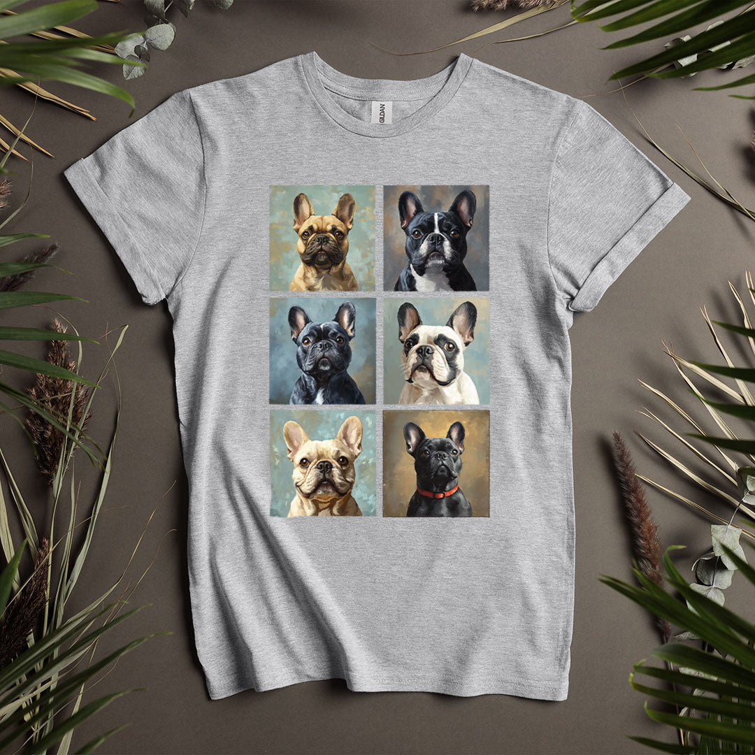 French Squares (French Bulldogs) - Unisex T-Shirt