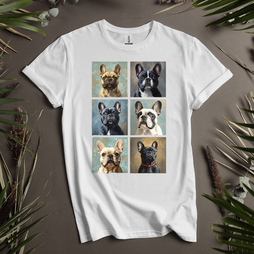 French Squares (French Bulldogs) - Unisex T-Shirt